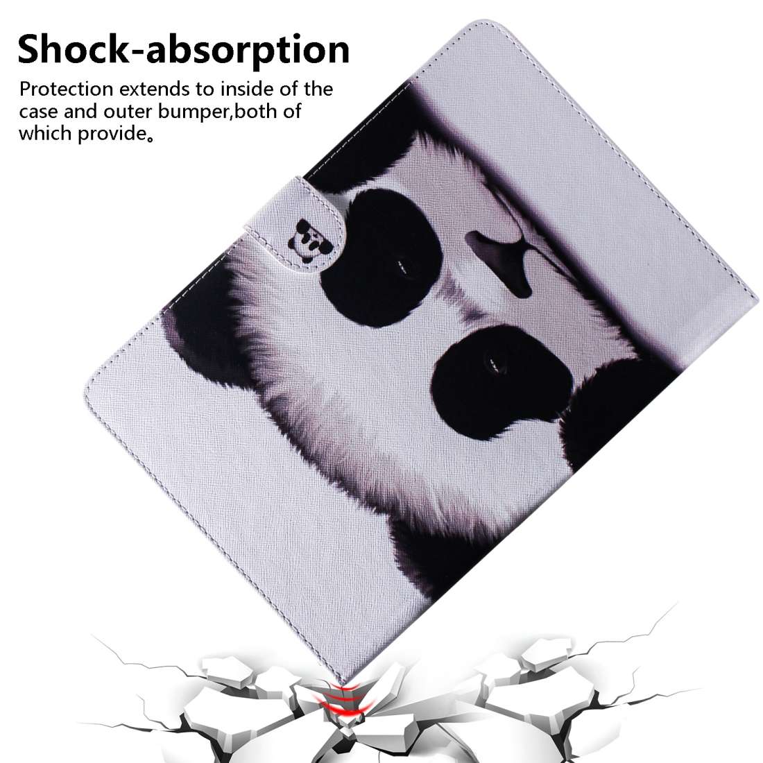 Panda Pattern Horizontal Flip Leather Case for iPad Pro 11 inch (2018), with Holder & Card Slot &