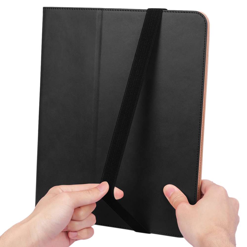 For iPad Pro 12.9 (2020) Retro Texture PU + TPU Horizontal Flip Leather Tablet Case wi ... (Black)