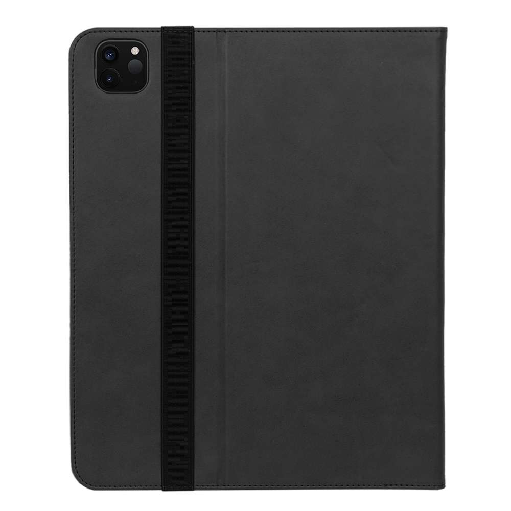 For iPad Pro 12.9 (2020) Retro Texture PU + TPU Horizontal Flip Leather Tablet Case wi ... (Black)