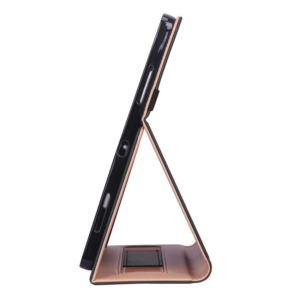 For iPad Pro 12.9 (2020) Retro Texture PU + TPU Horizontal Flip Leather Tablet Case wi ... (Black)