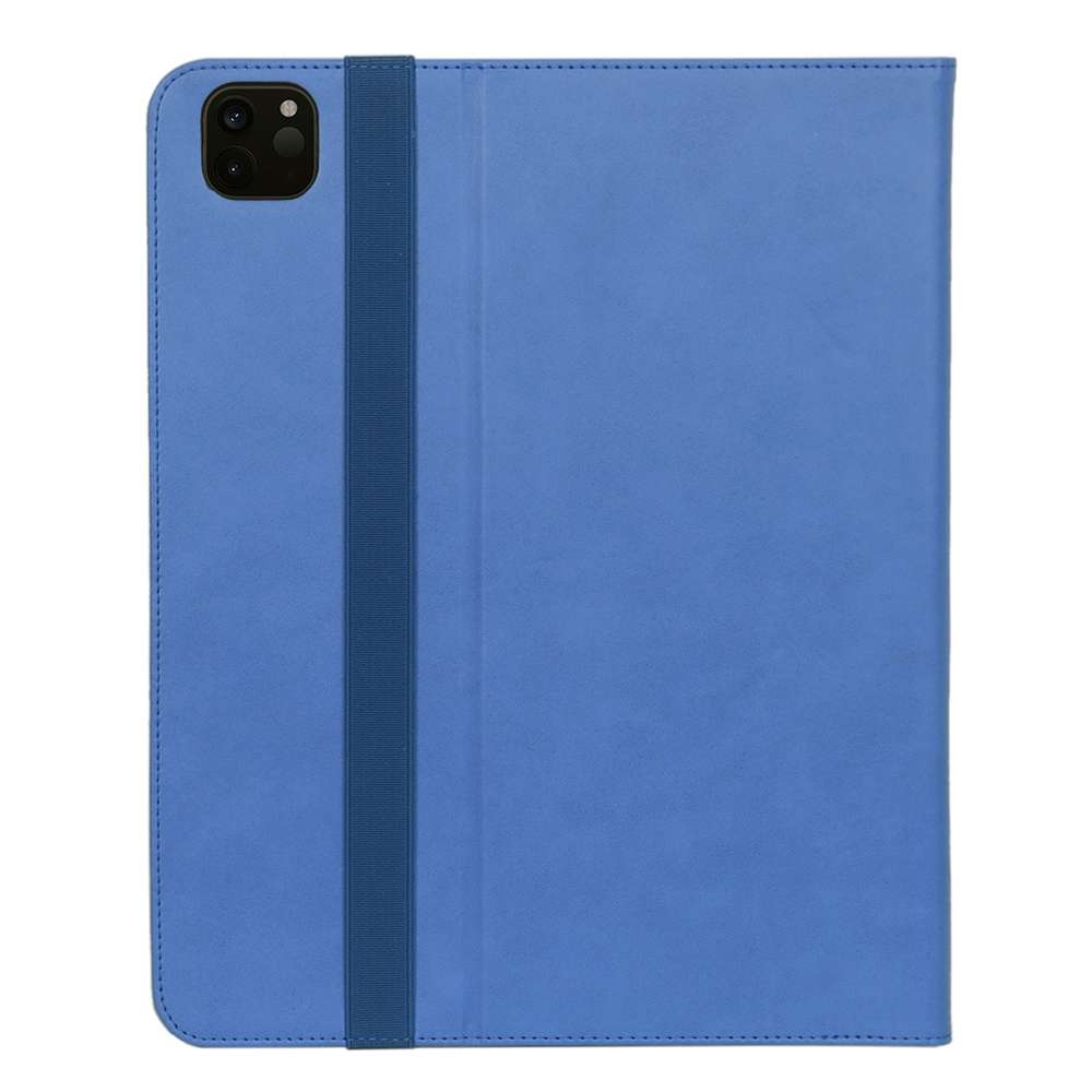 For iPad Pro 12.9 (2020) Retro Texture PU + TPU Horizontal Flip Leather Tablet Case wit ... (Blue)