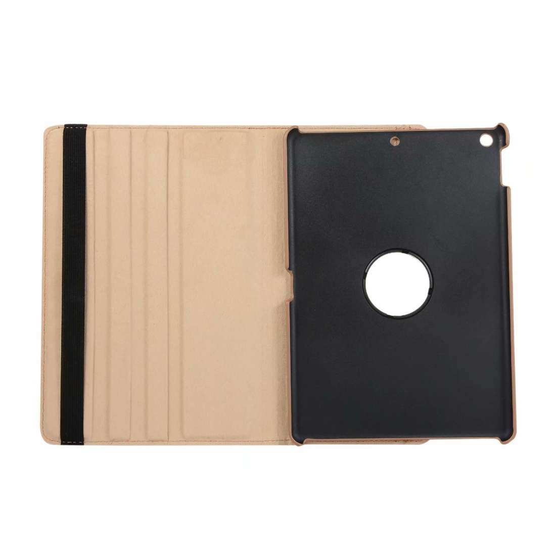 For iPad 10.2 / iPad Air 2019 10.5 / iPad 10.2 2020 Litchi Texture Horizontal Flip 360 ... (Black)