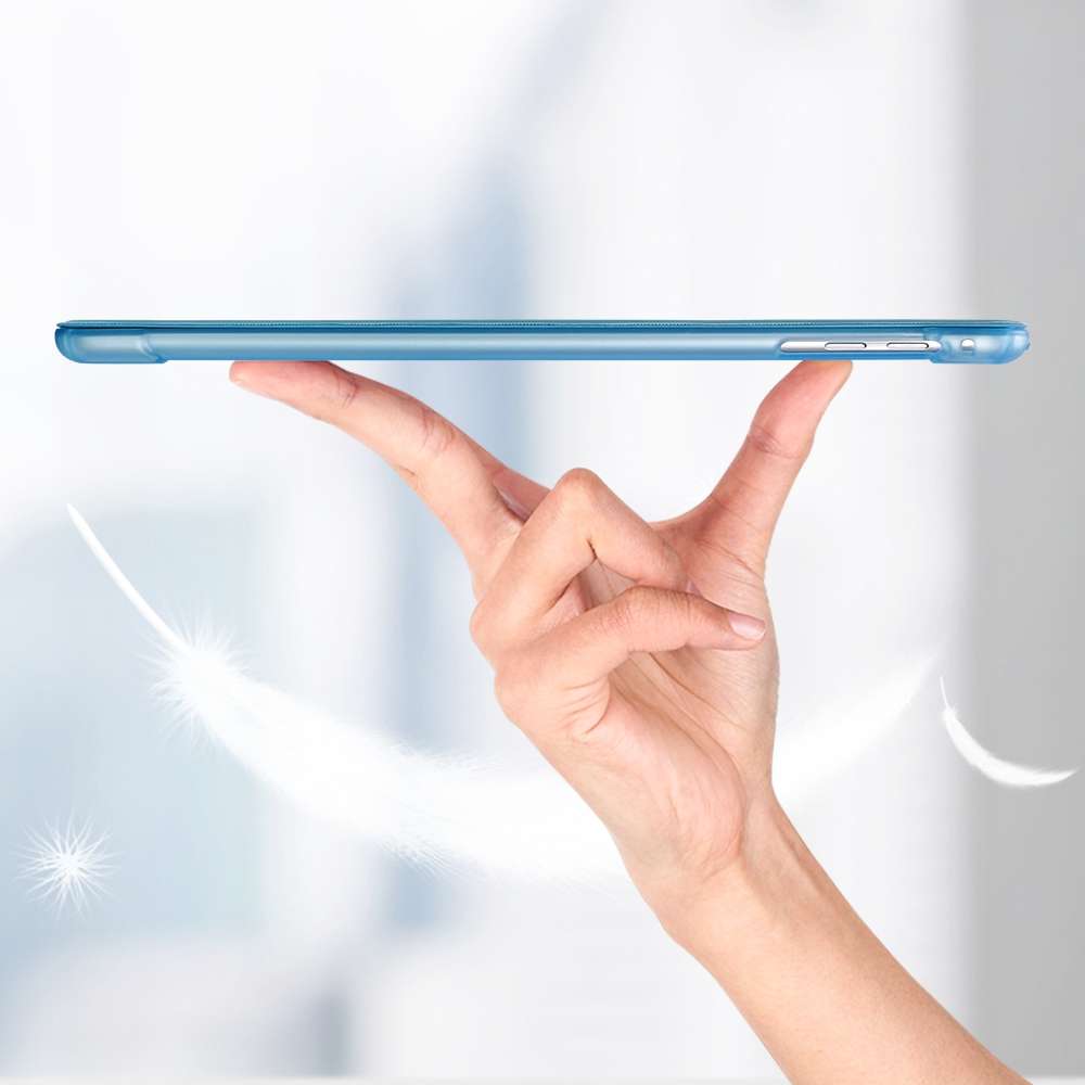 Multi-folding Shockproof TPU Protective Case for iPad 9.7 (2018) / 9.7 (2017) / air / a ... (Blue)