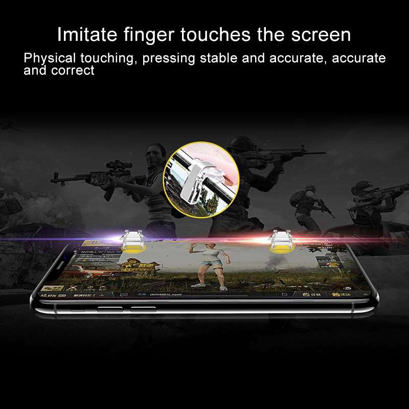 2 PCS TOTUDESIGN Mobile Phone PUBG Game Gaming Trigger Aim Keys L1R1 Controller Shooter