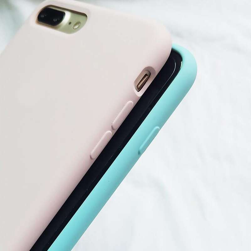 For iPhone XR Four Corners Full Coverage Liquid Silicone Case(Dark Gray)
