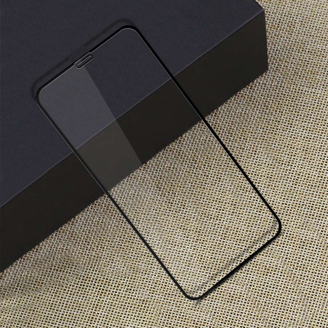 For iPhone 11 Pro / XS / X MOFI 9H Surface Hardness 2.5D Arc Edge Explosion-proof Full ... (Black)