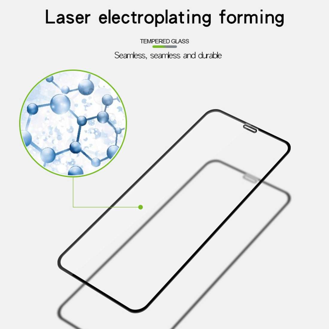 For iPhone 11 Pro / XS / X MOFI 9H Surface Hardness 2.5D Arc Edge Explosion-proof Full ... (Black)