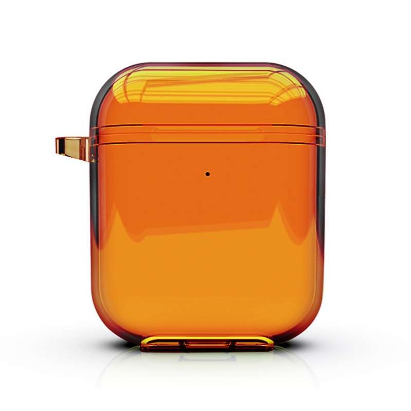 For AirPods 1/2 Bluetooth Headset Protective Sleeve Outdoor Dust-proof Drop-proof Pro ... (Orange)