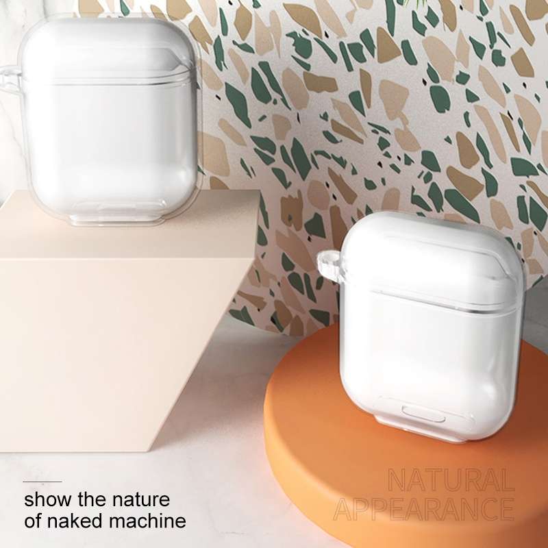 For AirPods 1/2 Bluetooth Headset Protective Sleeve Outdoor Dust-proof Drop-proof Pro ... (Orange)