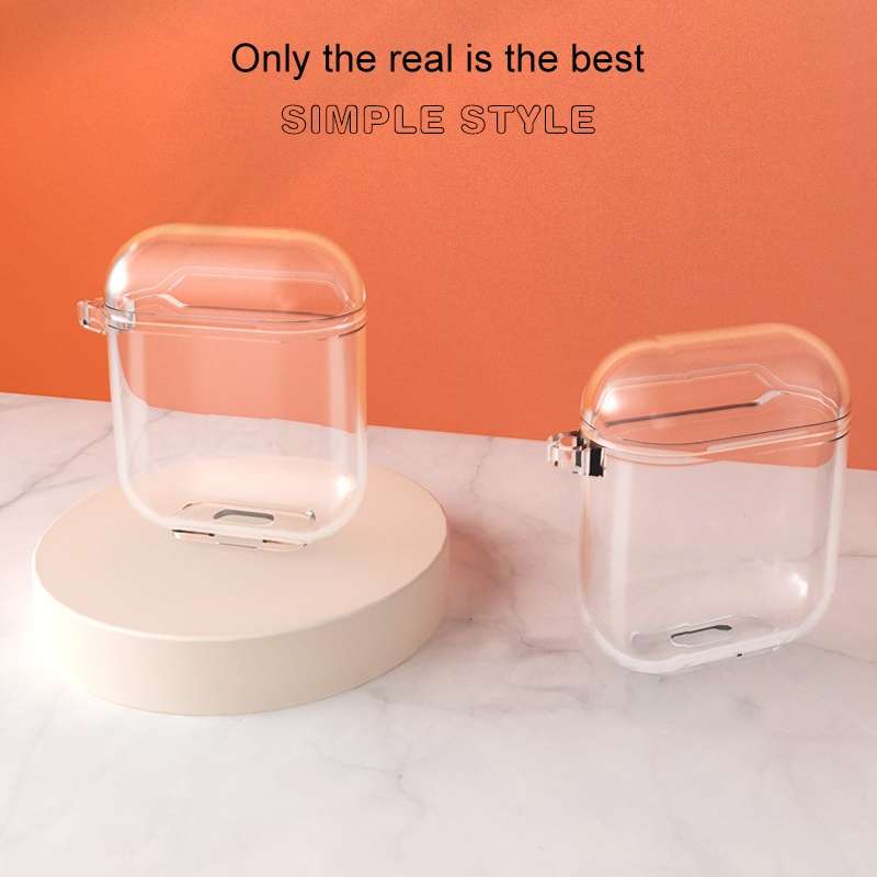 For AirPods 1/2 Bluetooth Headset Protective Sleeve Outdoor Dust-proof Drop-proof Pro ... (Orange)