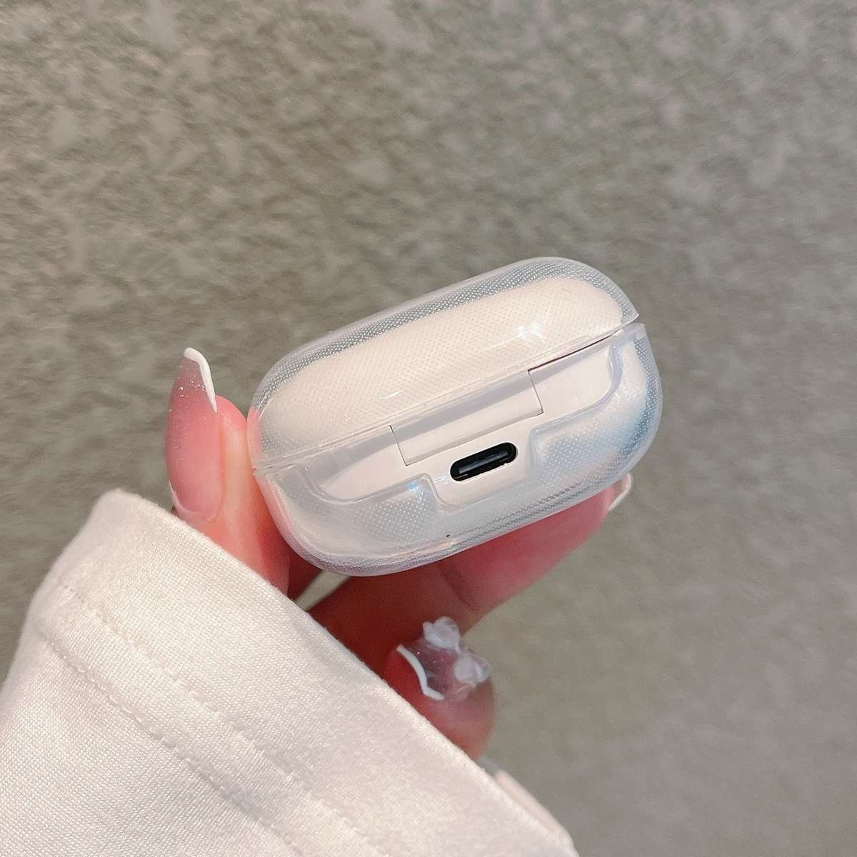 Wireless Earphones Transparent Anti-fall TPU Protective Case with Hook For Samsung Galaxy Buds Liv