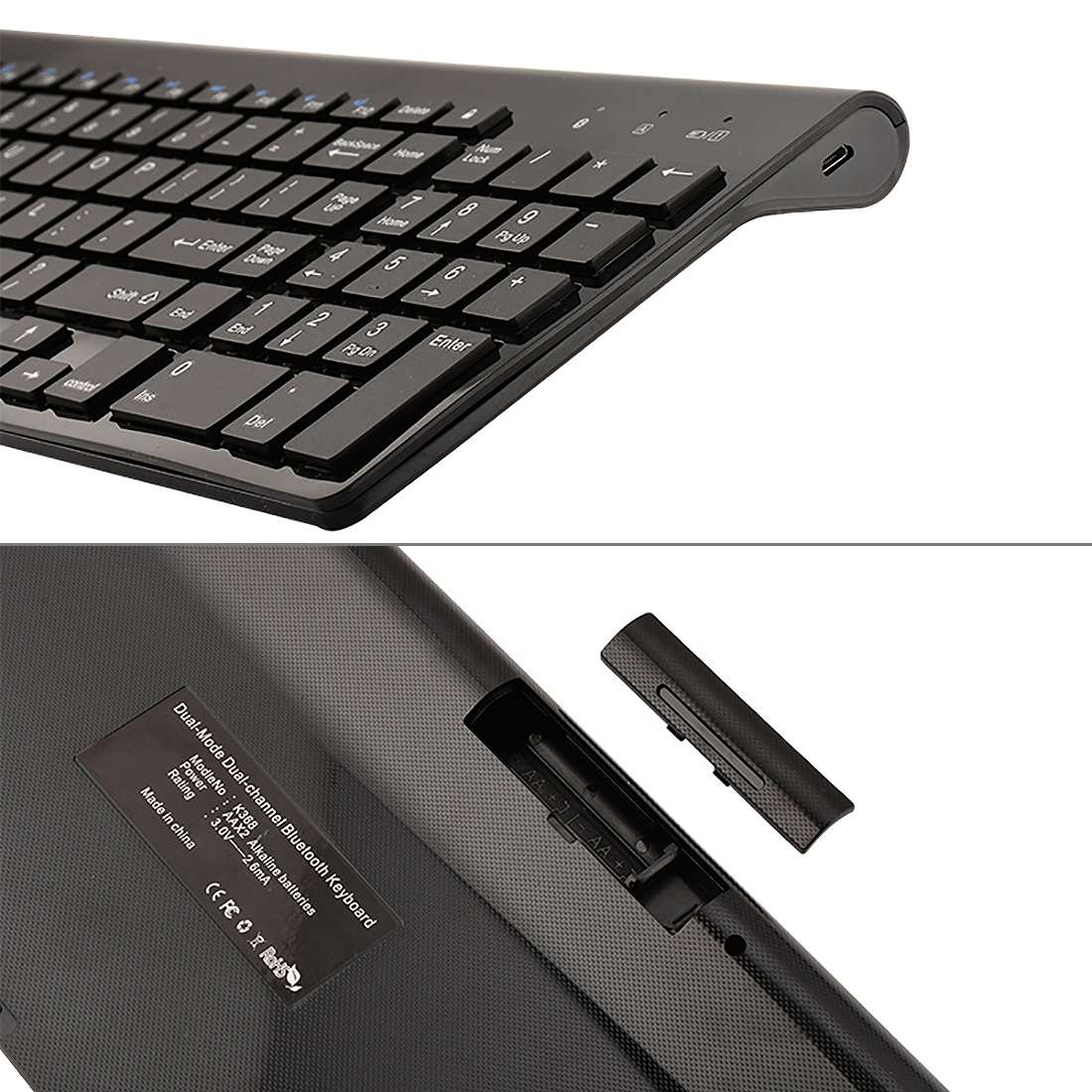 K368 Dual Mode Dual Channel 102 Keys Wireless Bluetooth Keyboard for Laptop, Notebook, Tablet and Sm