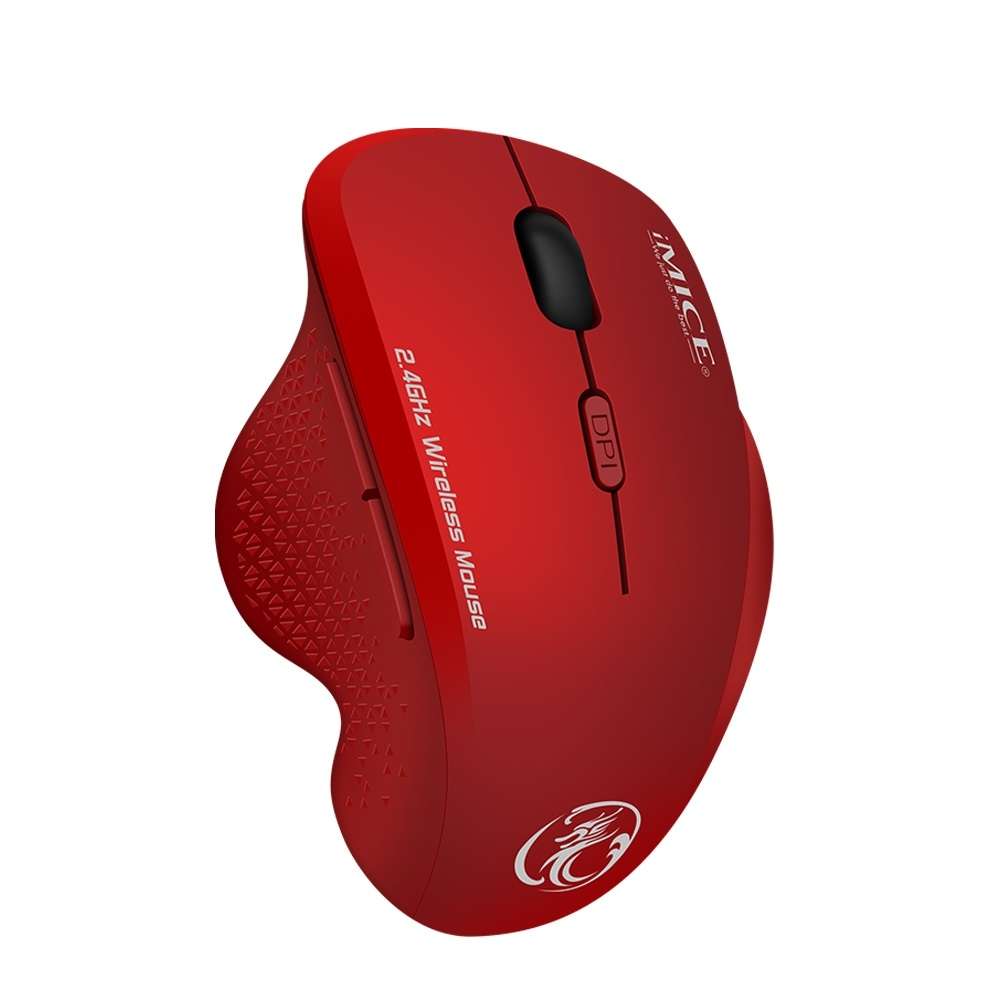 iMICE G6 Wireless Mouse 2.4G Office Mouse 6-button Gaming Mouse(Black)
