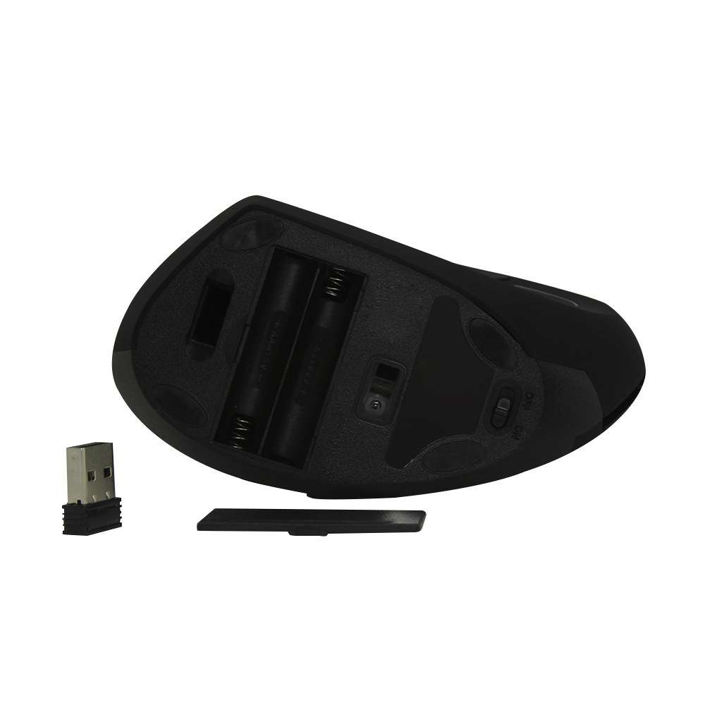 CM0093 Battery Version 2.4GHz Three-button Wireless Optical Mouse Vertical Mouse for Left-hand, R...