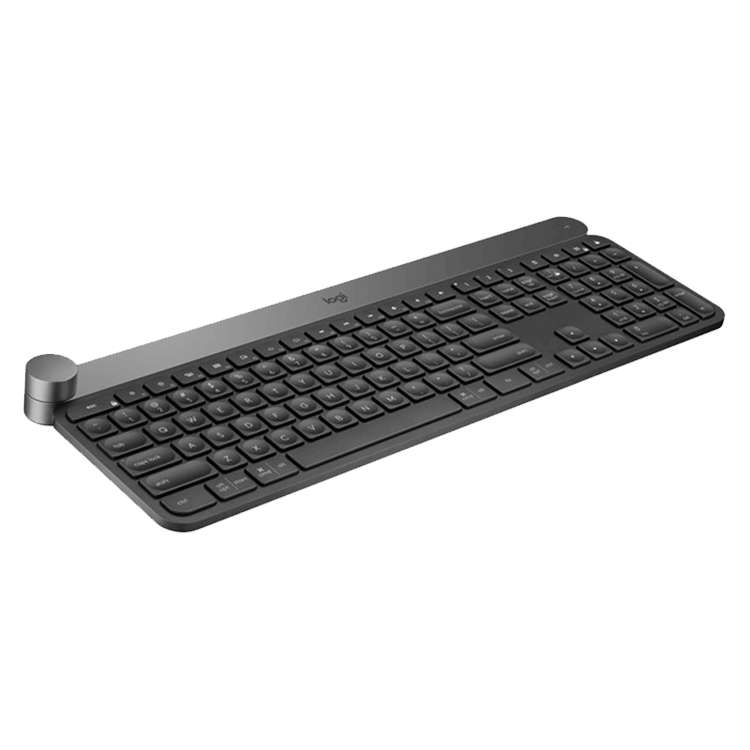 Logitech Craft Wireless Smart Bluetooth Dual Mode Silent Keyboard(Black)