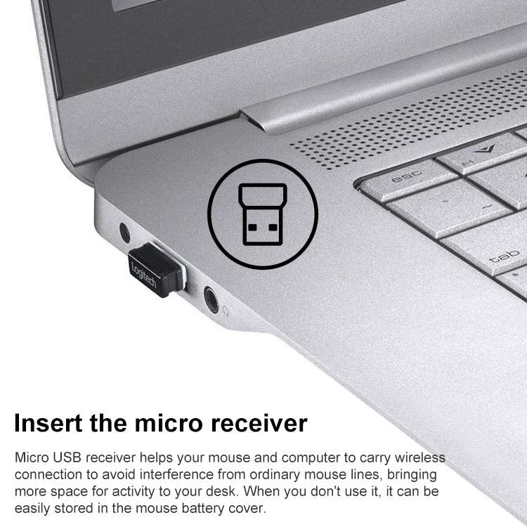 Logitech M220 1200DPI 2.4GHz Ergonomic Wireless Mouse (Blue)