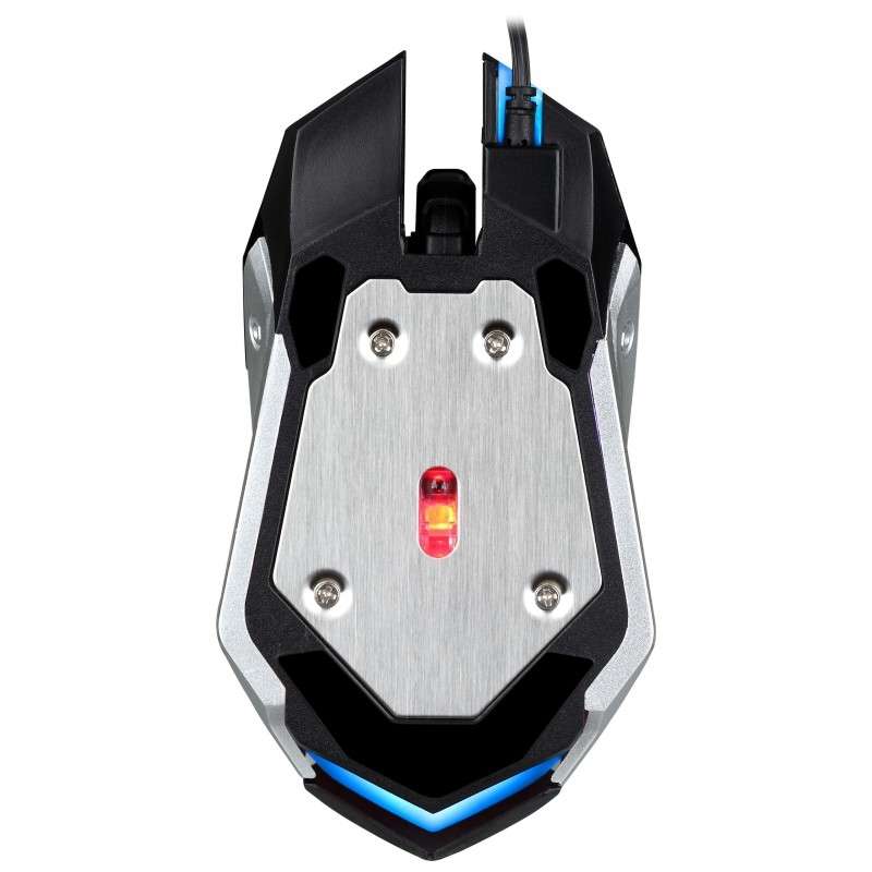 Chasing Leopard K1 USB 1600DPI Three-speed Adjustable LED Backlight Mute Wired Optical ... (White)