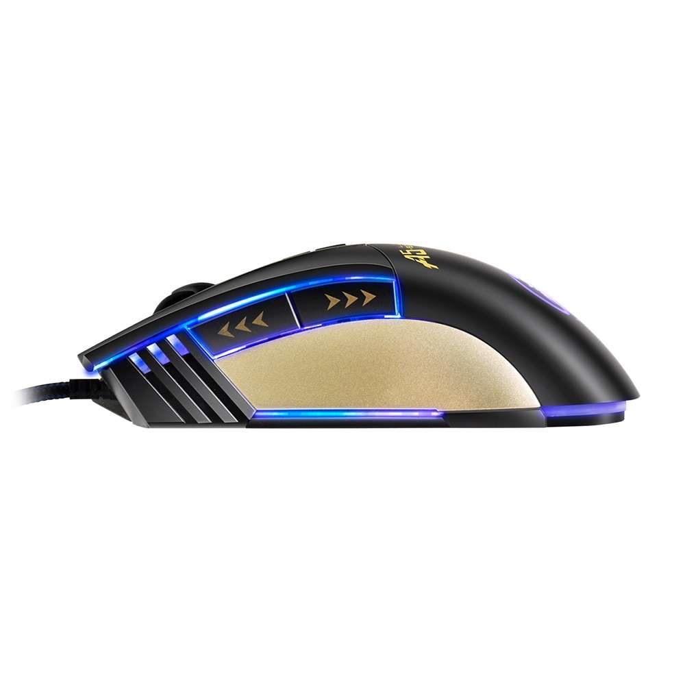 Apedra iMICE A5 High Precision Gaming Mouse LED four color controlled breathing light ... (Black)