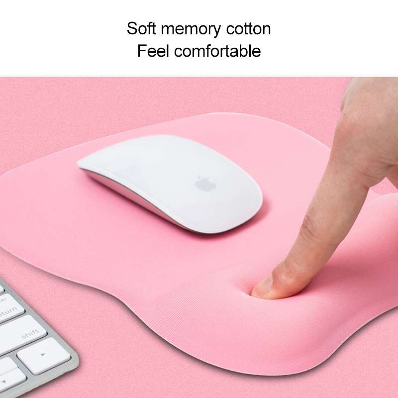 MONTIAN MF-01 Oval Slow Rebound Memory Cotton Soft Bracer Mouse Pad(Red)