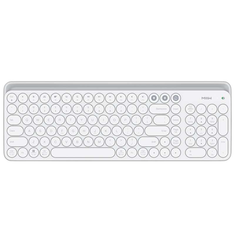 Original Xiaomi Youpin MIIIW 102 Keys Bluetooth + 2.4GHz Wireless Dual Modes Keyboard(White)