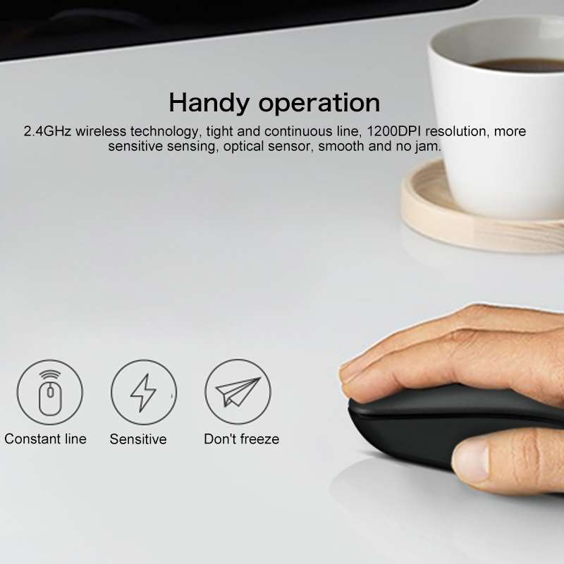Lenovo thinkplus WL100 Classic Simple Wireless Mouse (Black)