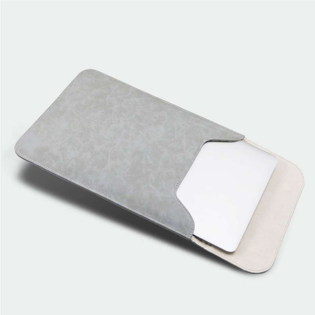 15.4 inch PU + Nylon Laptop Bag Case Sleeve Notebook Carry Bag