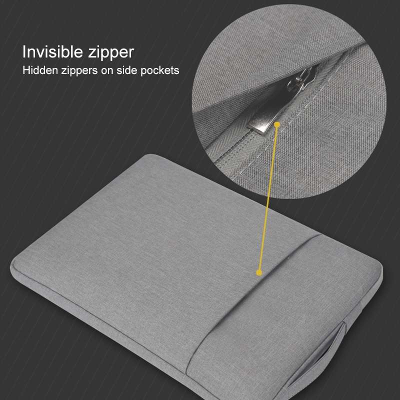 POFOKO C210 13.3 inch Denim Business Laptop Liner Bag(Grey)