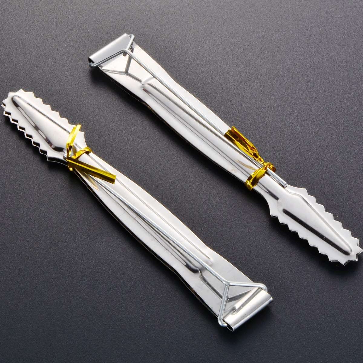 2pcs Hookah Charcoal Metal Clip, Size: Large