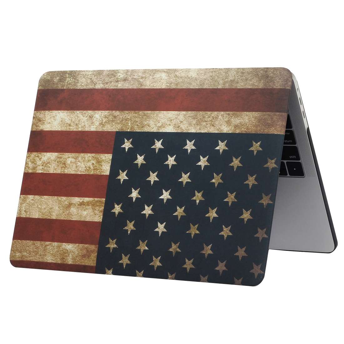 For 2016 New Macbook Pro 13.3 inch A1706 & A1708 Retro US Flag Pattern Laptop Water Decals PC Prot