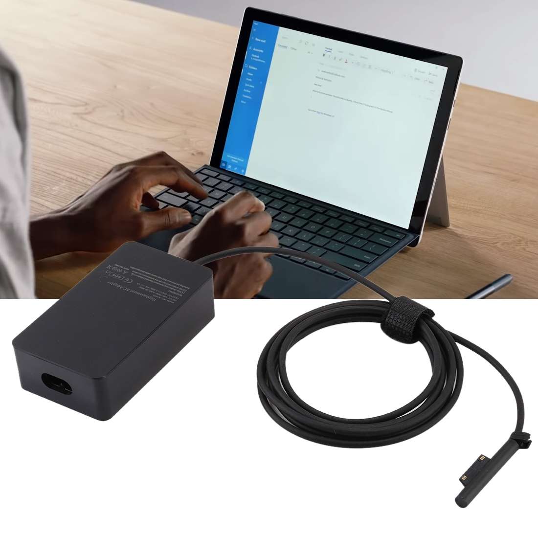 A1625 15V 2.58A 44W AC Power Supply Charger Adapter for Microsoft Surface Pro 6 / Pro 5 (2017) / Pro