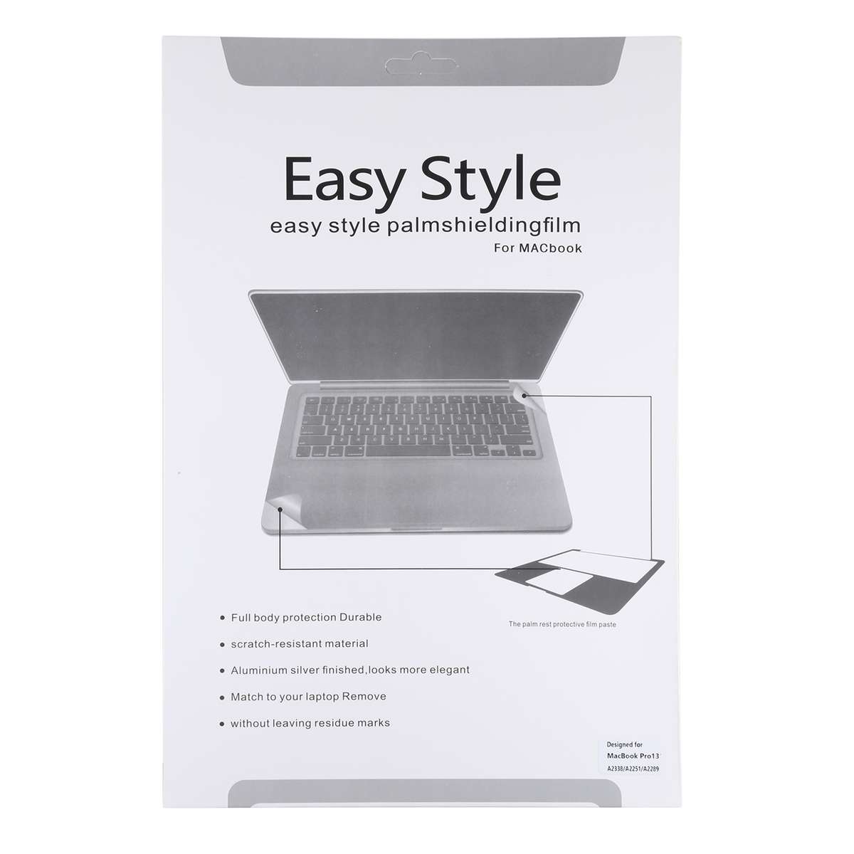 Palm & Trackpad Protector Full Sticker for MacBook Pro 13 (A2338 / A2251 / A2289)(Silver)