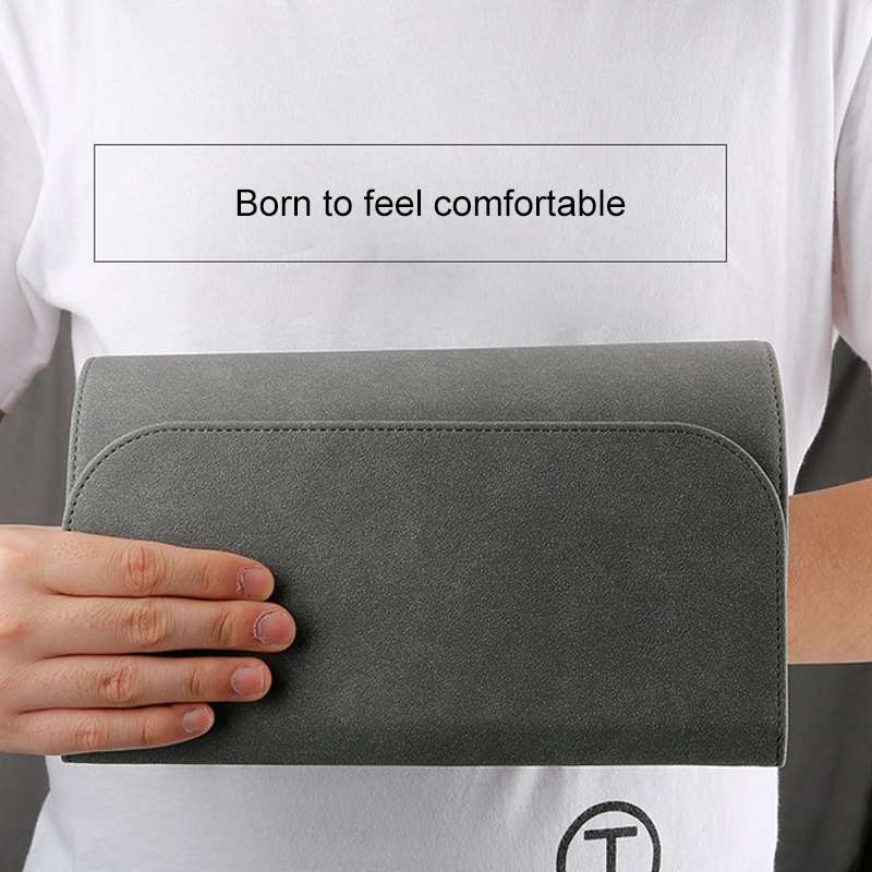 2 in 1 Horizontal Matte Leather Laptop Inner Bag + Power Bag for MacBook 12 inch ... (Light Grey)