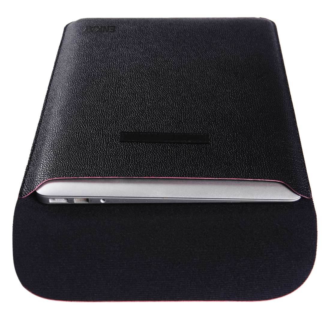 ENKAY Vertical Section Ultra-light Ultra-thin PU Leather Liner Bag Computer Bag Protec ... (Black)