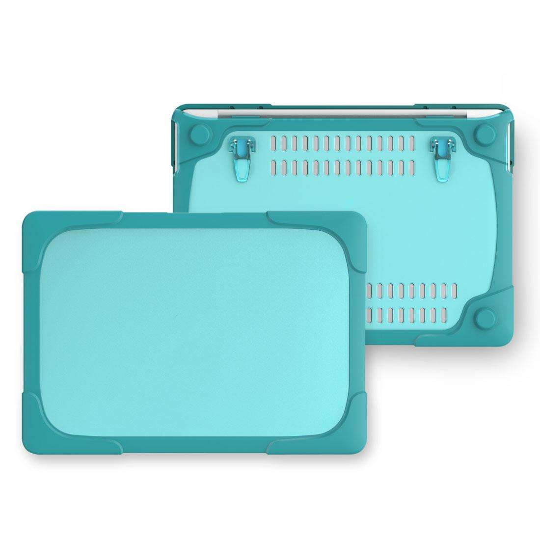 For Macbook Pro 13.3 inch (A1708) & with Touchbar (A1706) Laptop TPU + PC Folding ... (Baby Blue)