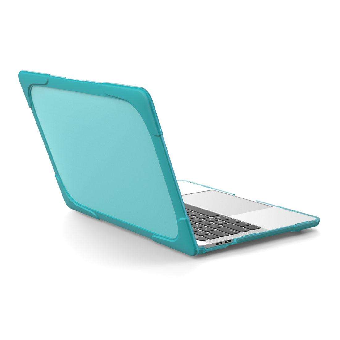 For Macbook Pro 13.3 inch (A1708) & with Touchbar (A1706) Laptop TPU + PC Folding ... (Baby Blue)