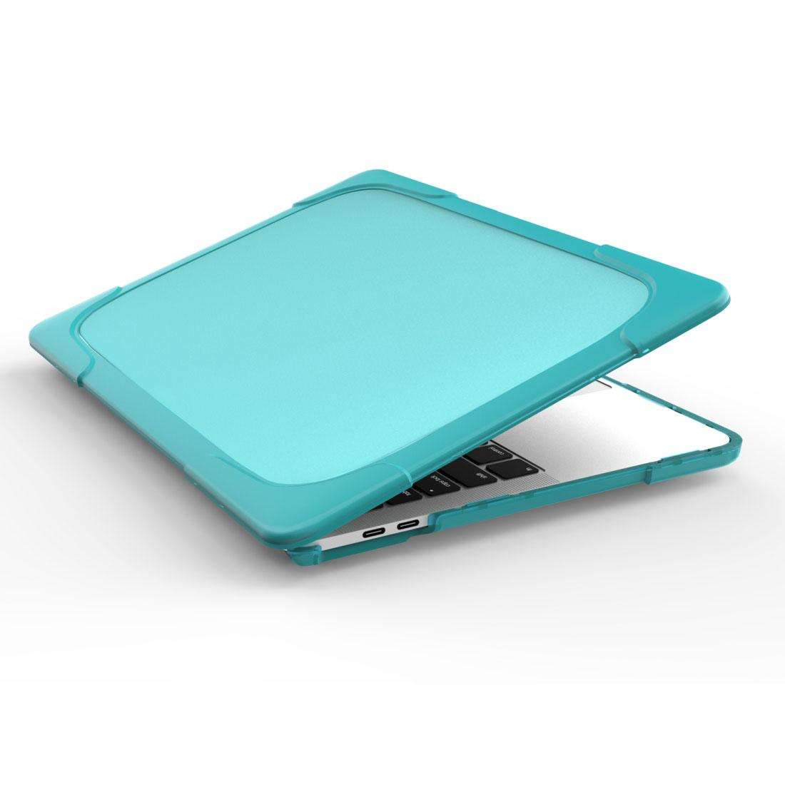 For Macbook Pro 13.3 inch (A1708) & with Touchbar (A1706) Laptop TPU + PC Folding ... (Baby Blue)