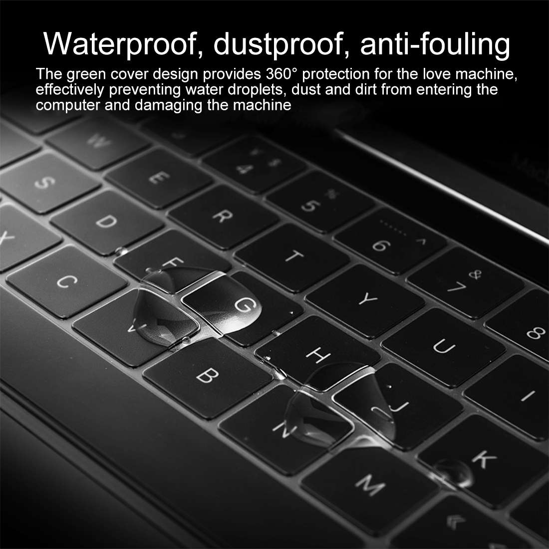 Keyboard Protector Silica Gel Film for MacBook Pro 13 / 15 with Touch Bar (A1706 ... (Transparent)