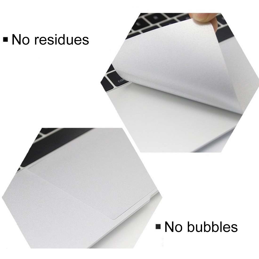 Palm & Trackpad Protector Full Sticker for MacBook Pro 15 (A1286) (Silver)