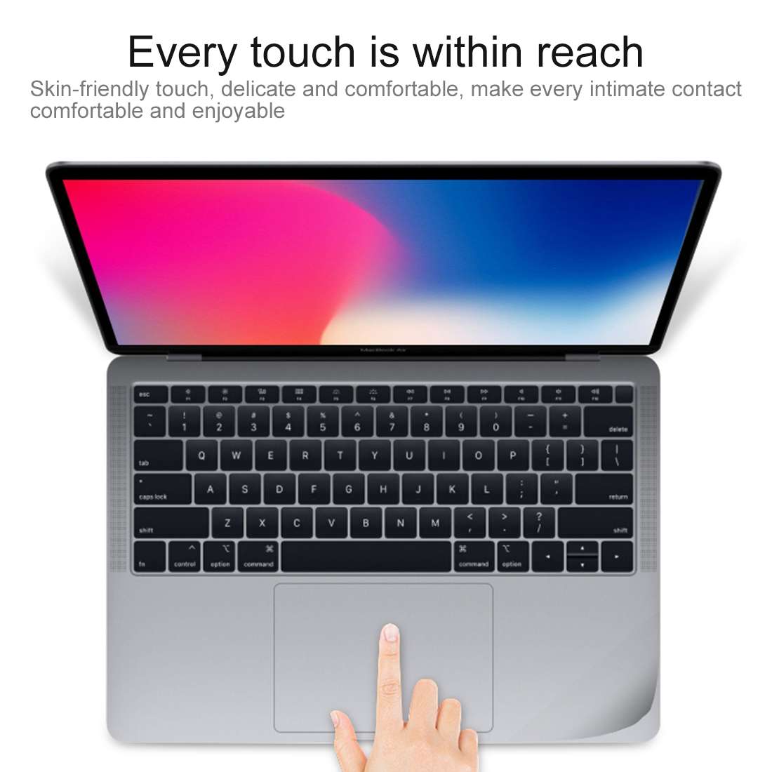 Palm & Trackpad Protector Full Sticker for MacBook Pro 15 (A1286) (Silver)