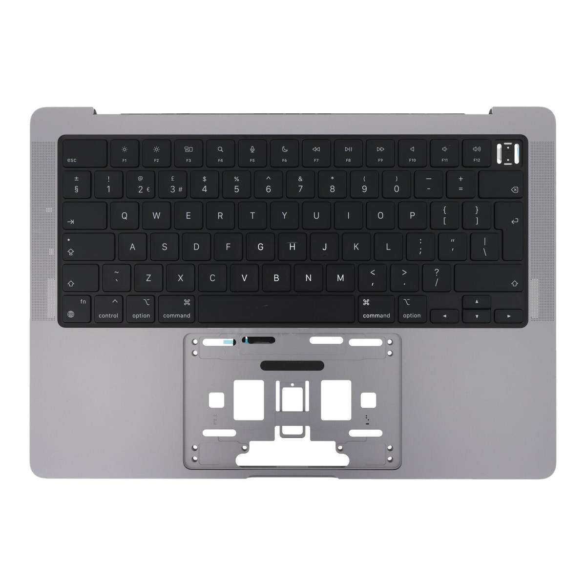 For MacBook Pro 14 inch 2021 A2442 / 2023 A2779 Big Enter Version UK Keyboard with C Shell (Grey)