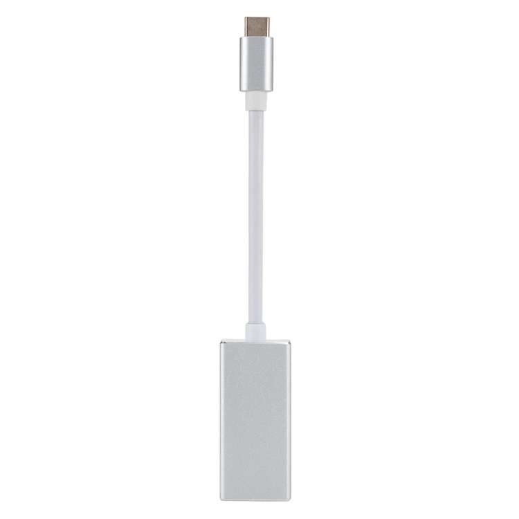 USB-C / Type-C 3.1 Male to Mini DP Female HD Converter, Length: 12cm(Silver)