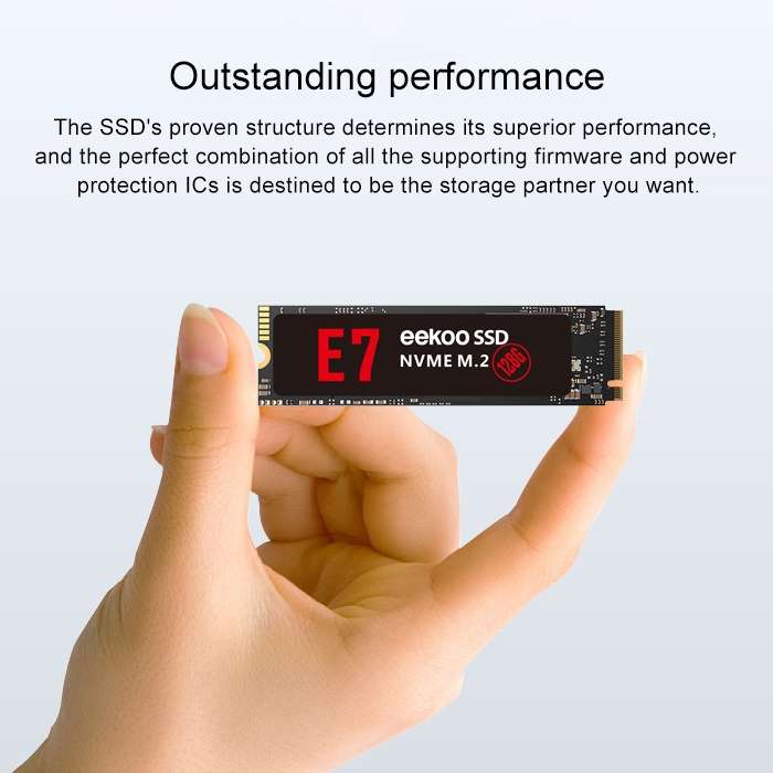 eekoo E7 NVME M.2 128GB PCI-E Interface Solid State Drive for Desktops / Laptops