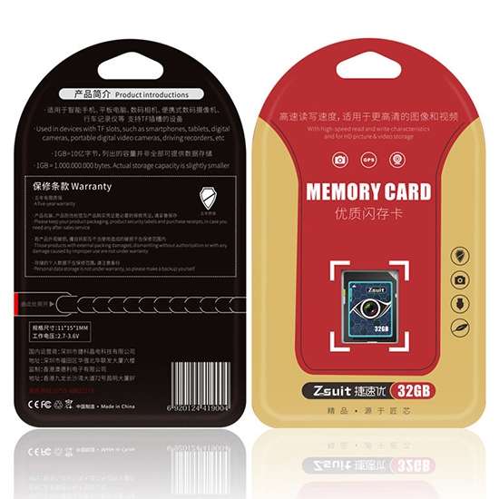 Zsuit Honeycomb Series 128GB Camera Lens Pattern SD Memory Card for Driving Recorder / Camera and