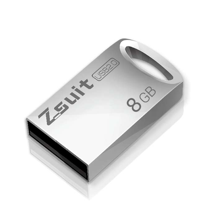 Zsuit 8GB USB 2.0 Mini Metal Ring Shape USB Flash Disk