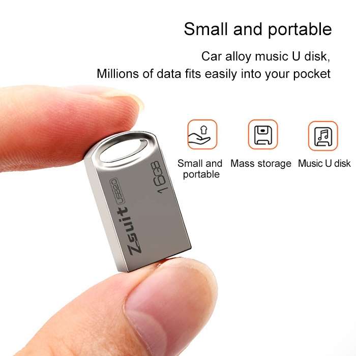 Zsuit 64GB USB 2.0 Mini Metal Ring Shape USB Flash Disk