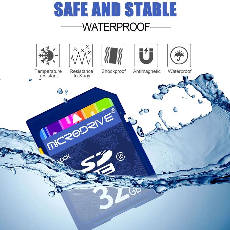 Microdrive 128GB High Speed Class 10 SD Memory Card for All Digital Devices with SD Card Slot
