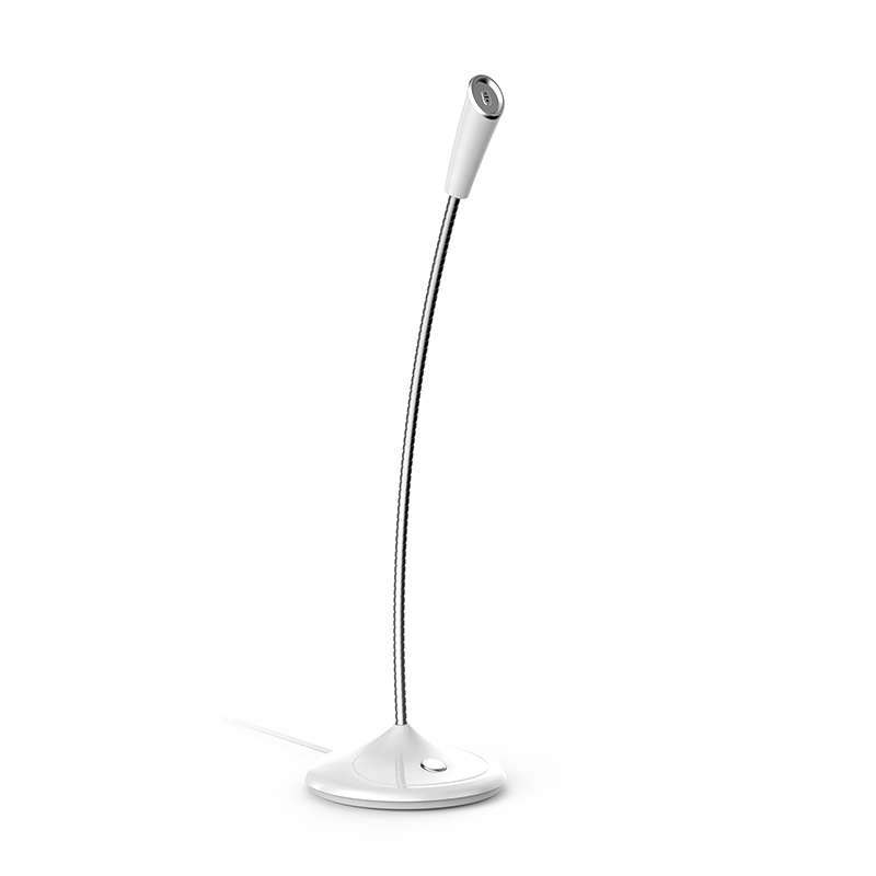 BK Desktop Gooseneck Adjustable USB Wired Audio Microphone, Built-in Sound Card