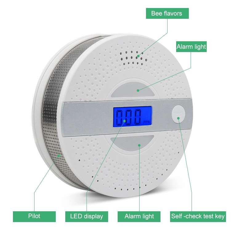 JSN-JY-909COM Smoke Carbon Monoxide Alarm Detector without Battery