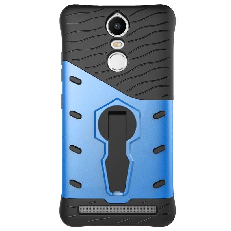 For Lenovo K5 Note Shock-Resistant 360 Degree Spin Tough Armor TPU+PC Combination Case ... (Blue)