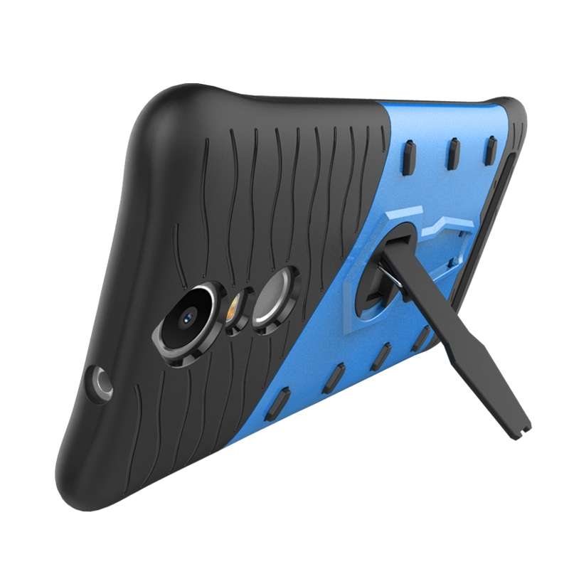 For Lenovo K5 Note Shock-Resistant 360 Degree Spin Tough Armor TPU+PC Combination Case ... (Blue)